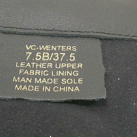 Vince Camuto Wenters Quilted Black Leather Tall Riding Boots Full Zip Size 7.5 B - Picture 5 of 10